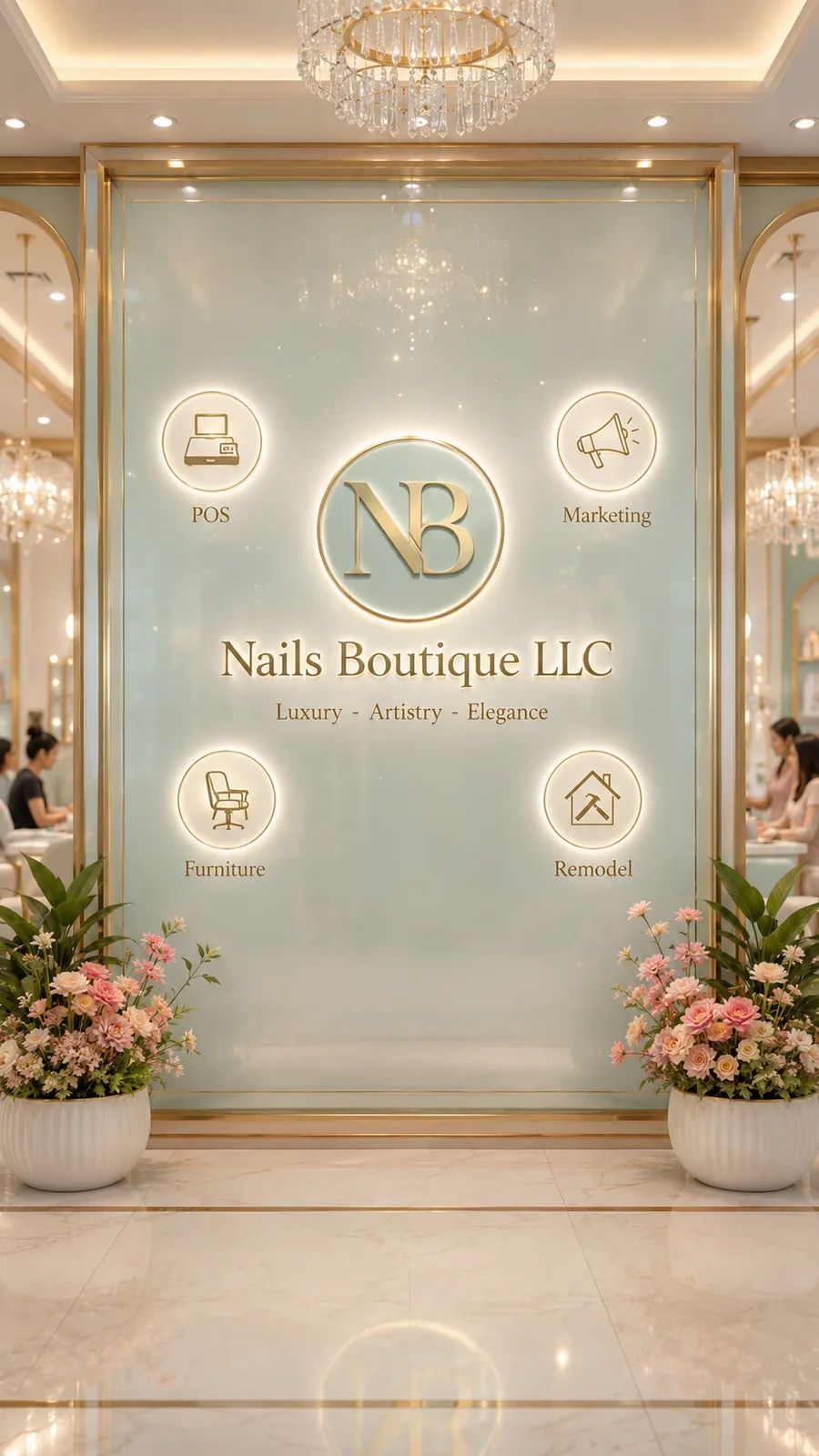 Nail salon furniture